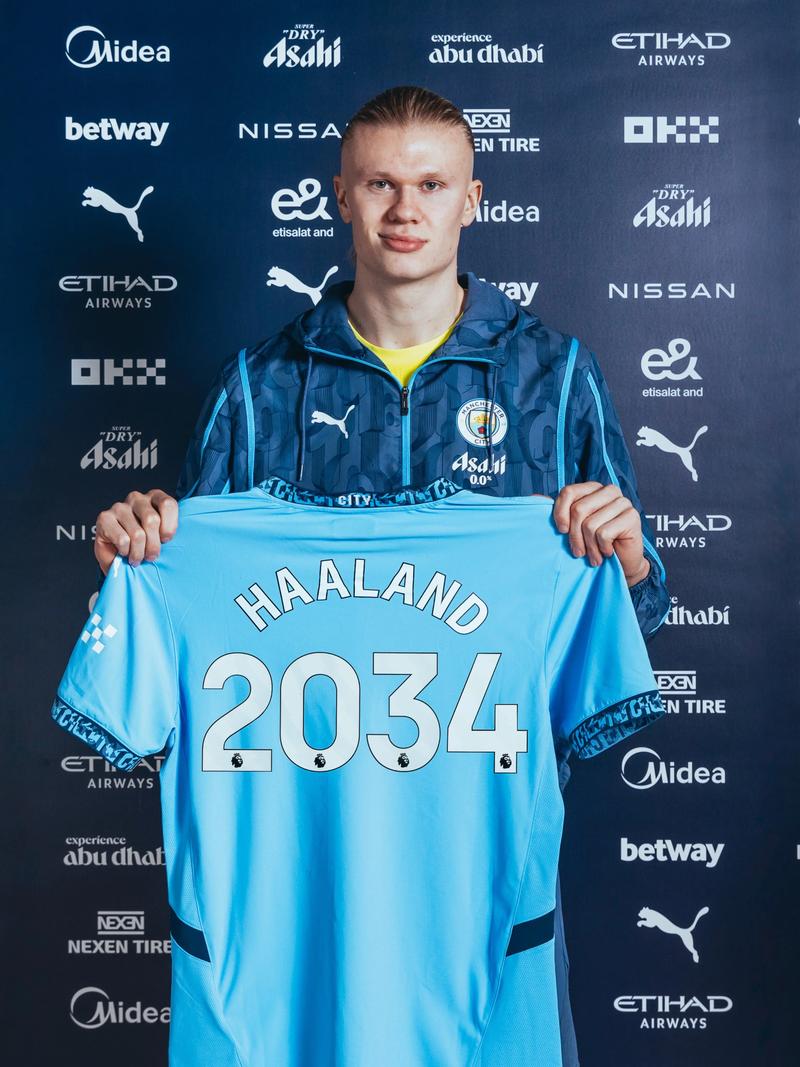 曼城巨星哈兰德薪资英超最高，萨拉赫萨卡紧随其后