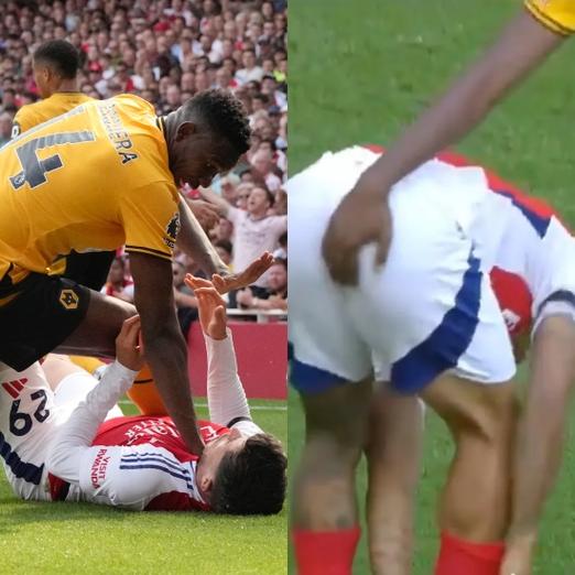 非常不满！克雷桑连续过人后被对方伸腿绊倒，裁判未吹犯规